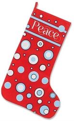 Peace Christmas Stocking