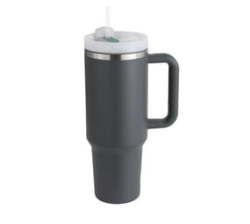 1.2L Tumbler With Handle Straw Lid Stainless Steel Travel Mug - Fog