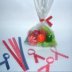 twist tie 100pcs 8"x10" clear cello bag for gift candy 13045 