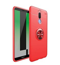 Case For Huawei Mate 10 Lite Hxc Soft Tpu Material Suitable For Automotive Magnet Brackets Invisible Ring Bracket Multi-function Protective Shell Red