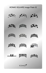 Konad Square Image Plate 02 For Stamping Nail Art Manicure Nail Care By Iiistyle