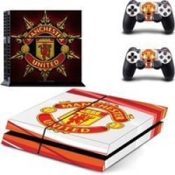 Decal Skin For PS4: Manchester United Red + White