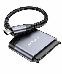 Sata To USB C Cable Jsaux Usb-c Thunderbolt 3 To 2.5" Sata III Hard Driver Adapter Aluminum Shell Nylon Braided Cord External Converter For