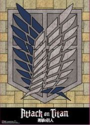 GE Animation Attack On Titan - Survey Corp Crest Wall Scroll