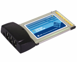 Sunix CBF3000 1394a 3 Port CardBus PCMCIA Card