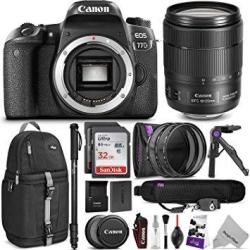 Canon Eos 77D Dslr Camera With 18-135MM Usm Lens W advanced Photo And Travel Bundle