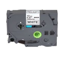 Brother Compatible TZE-231 P-touch Label Tape - 12MM Black On White 8M