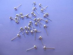 Silver Colour Stud With LOOP-30PC-CHEAP Courier