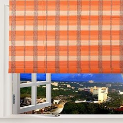 Thy Collectibles Natural Bamboo Roll Up Window Blind Roman Sun Shade WB-BCT002 W32 X H72