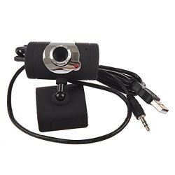 SODIAL Webcam - USB 2.0 50.0 M HD Webcam Cam Webcam With Microphone MIC For PC Notebook Black