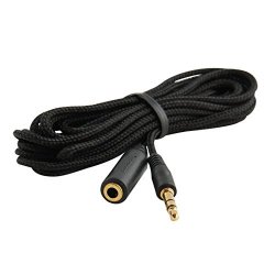5-PACK 10FT 3.5MM 1 8" Stereo Audio Aux Headphone Cable Extension Cord M To F 5X