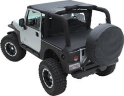 Smittybilt 90335 Black Diamond Wind Breaker For Select Jeep Wrangler Jk 4 Door