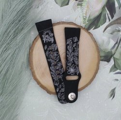 Wildflower Personalized Apple Watch Band - Apple - 42 44 Size L
