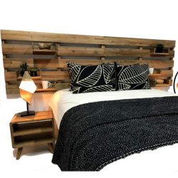 Versatile Wooden Kersen Slatted Headboard - King Sotran Dekorativ