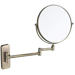 Gurun 8-INCH Double-sided Wall Mount Makeup Mirrors With 10X Magnification Antique Brass Finished M1406K 8 INCH10MAGNIFICATION