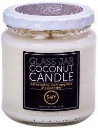 Coconut Candle - Clear Jar - Insect Repellent Blend