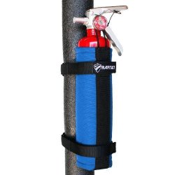 Bartact 2.5 Lb Roll Bar Fire Extinguisher Holder - Steel Brackets - Blue