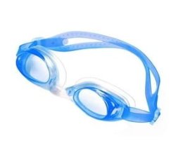 Silicone Swim Goggles - Sky Blue