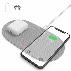 Dual Wireless Charger 10W Double Qi Wireless Charging Pad For Airpods Pro Iphone 11 Pro Max XS Xr 8 Plus Samsung Note 10 9