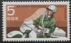 Germany DDR Mnh 1970 Police Services - Motorbike