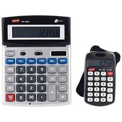 Staples 2 Pack Calculators SPL-290X 12 Digit Calculator-desktop And SPL-150X-POCKET
