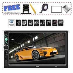 INCH 7 Double Din Touch Screen Car Stereo Upgrade The Latest Version MP5 4 3 Player Fm Radio Video Autdyj Rear-view Camera Steering Wheel Remote Control