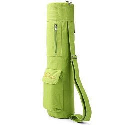 Yoga Mat Bag With Expandable Pocket Best Bags For Yogo Mats Yoga Strap And Exercise Mat Green S 24" Long X 5.5" Diameter