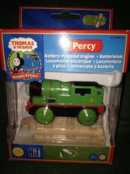 Thomas & Friends - Percy - Wooden Railway - Battery Operated With 1 X Track Piece