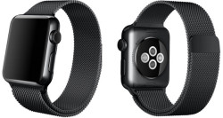 Stainless Steel Milanese Strap for Apple Watch 42mm in Black