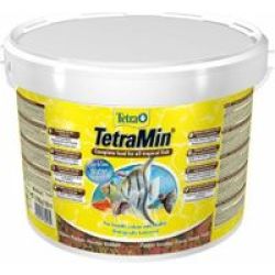 Tetra Min Flakes - Complete Food For All Tropical Fish Breeder& 39 S Size 2.1KG - 10L