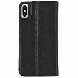 Case-mate - Iphone XS Max Folio Case - Leather Wallet Folio - Iphone 6.5 - Black Leather