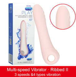 Eprolo Durex Dildo Vibrator Multiple-speed Bullet Thread Vibrator Ribbed Adult Sex Toys - MULTI01