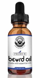 Blue Bird Beard Co. Premium Beard Oil And Conditioner For Men - Made With Essential Oils - Sage Scent - 1 Oz Bottle With Dropper