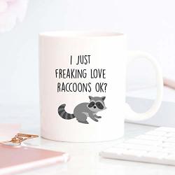 I Just Freaking Love Raccoons Ok? Mug Raccoon Mugs Racoon Mug I Love Raccoons Mug Funny Mugs Coffee Mug Funny Quote |