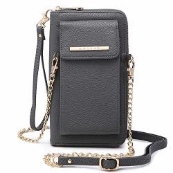 Wallet Cellphone Purse Phone Pouch Wristlet Clutch Crossbody Shoulder Bag - 12 Slots