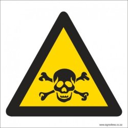 Poisonous Substances Hazard Safety Sign WW5