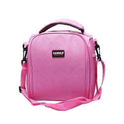 Blue Vanvler Outdoor Portable Insulated Thermal Cooler Bento Lunch Box Picnic Storage Bag