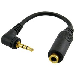 Insten 2.5MM Male To 3.5MM Female Stereo Headphone Speaker Adapter Compatible With Apple Ipod Nano 7 7TH Generation