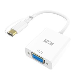 Iczi USB 3.1 Type C Usb-c & Thunderbolt 3 Port Compatible To Vga Adapter