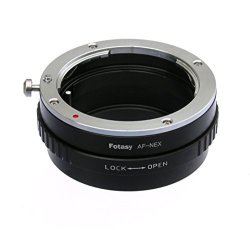 Fotasy Anaf Sony Minolta Ma Af Lens To Sony Nex E-mount Camera Adapter Black