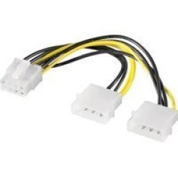 2 Molex To 8-PIN Power Cable