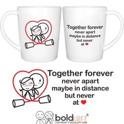 BoldLoft Together Forever His And Hers Coffee Mugs-couple Coffee Mugs Couple Gifts Gifts For Boyfriend Girlfriend Valentines Day Anniversary Valentines Day Gifts For Him