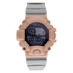 Water Resistant Digital Watch Mid-size Olive And Sand