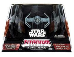 Star Wars Titanium Series Die-cast Darth Vaders Tie Advanced Starfighter