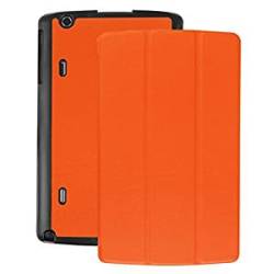 Obidi Pu Leather Slim-fit Folio Cover Case For LG G Pad X8.3IN VK815 Orange None Orange