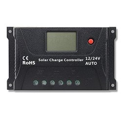 Powereco 20A Pwm Solar Charge Controller For 12V 24V Batteries