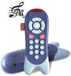 Blue Jonzoo® Baby Music TV Remote Control Toy Electronic Learning Toy Early Education Toy Ideal Gift for Toddler Kids
