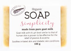 The Rustic Barn 100g Simplicity Raw Goat Milk Soap