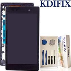 Kdifix For Sony Xperia Z1 L39H C6902 C6903 C6906 C6943 Lcd Touch Screen Assembly + Frame With Full Professional Repair Tools Kit Black+frame
