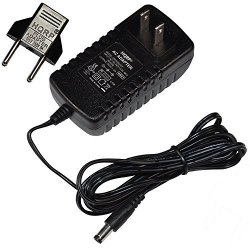 Hqrp 6V Ac Adapter For Akai Synthstation 25 SYNTH-STATION-25 Keyboard Controller SYS1381-0606-W2 Power Supply Cord Adaptor Ul Listed + Euro Plug Adapter